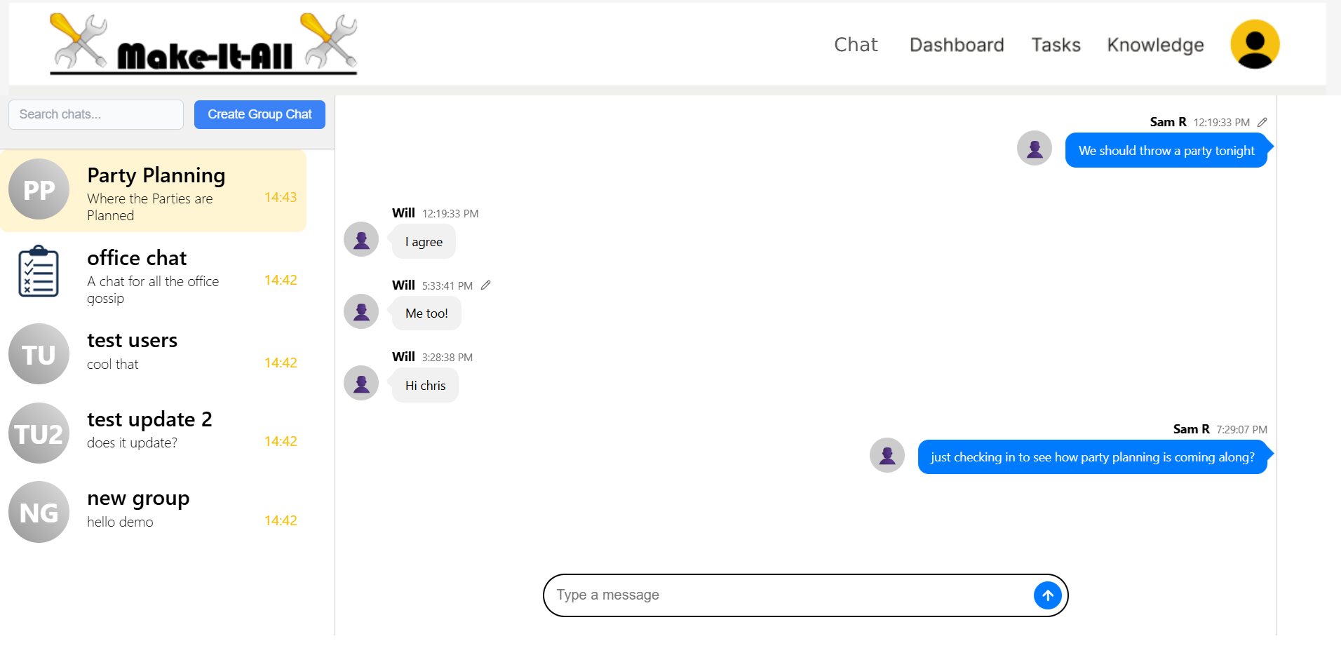 Make it All Chat