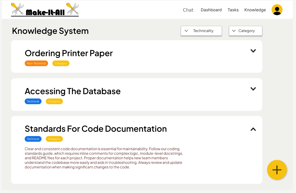 Make it All Knowledge System